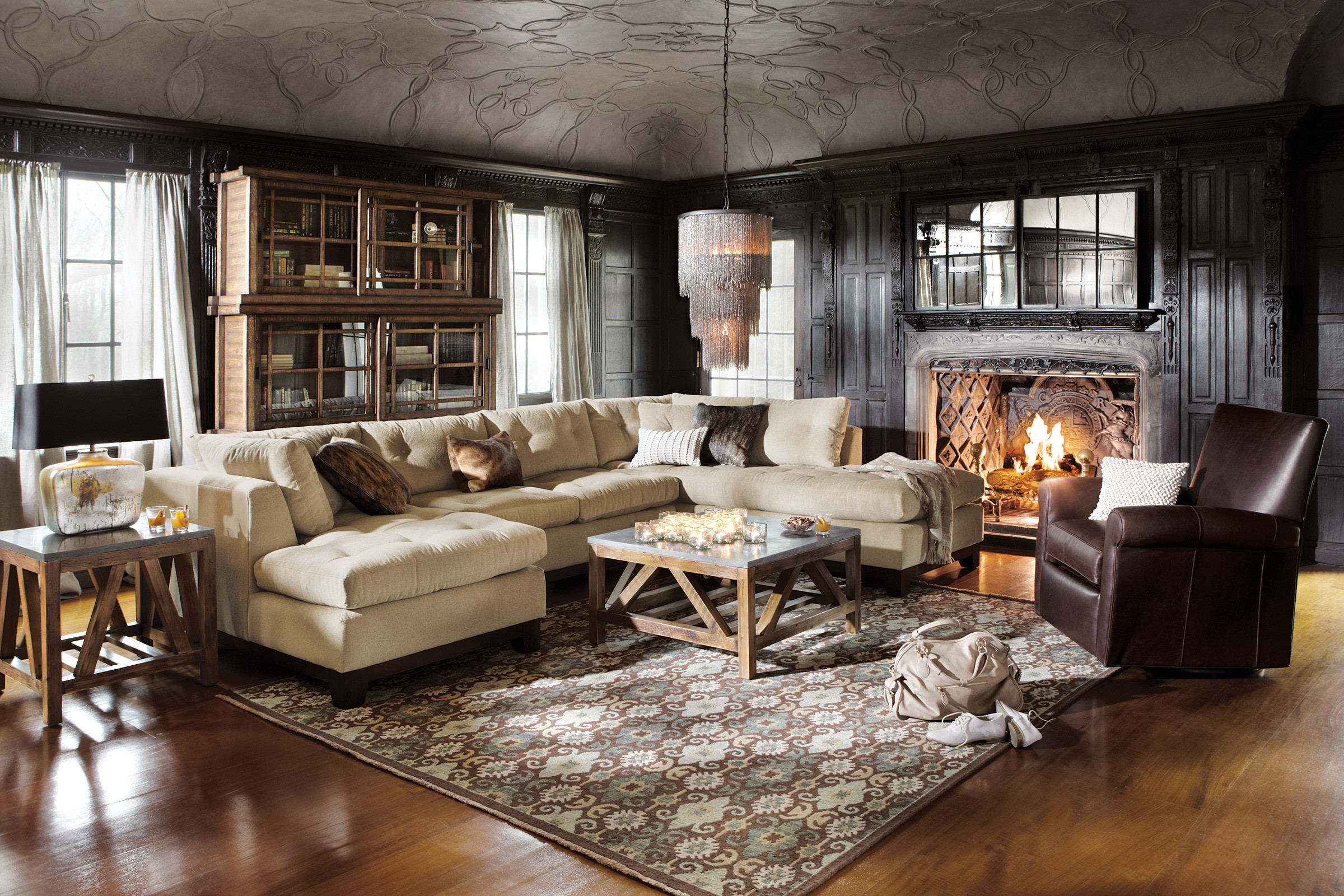 arhaus flanders sectional