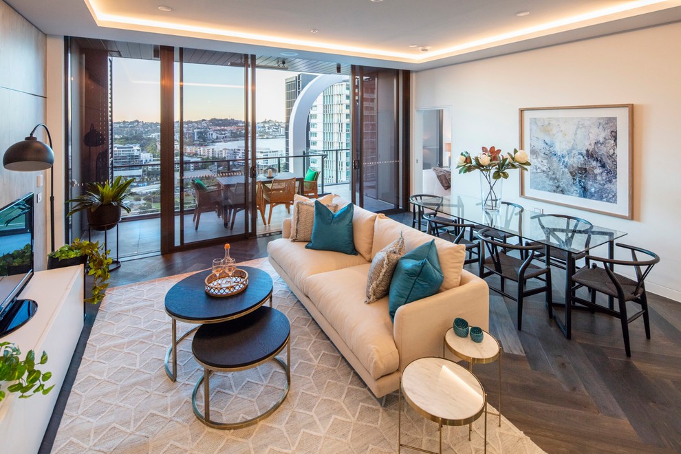 Gasworks Penthouses Brisbane Modern Living Room Brisbane by