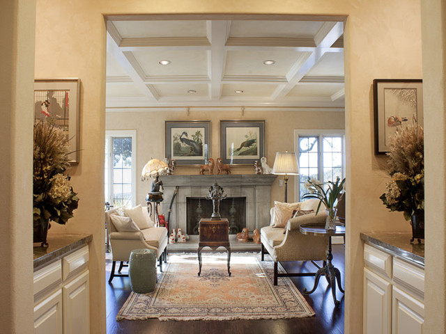 Georgian Colonial - Traditional - Living Room - San Francisco - by Tina ...
