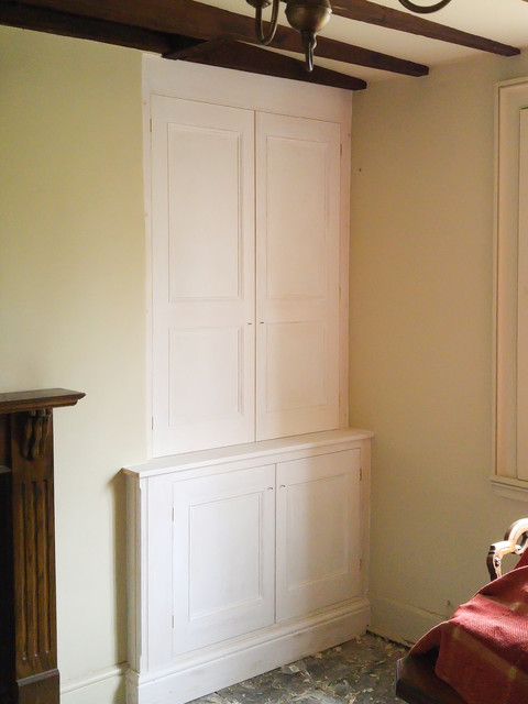 Georgian Style Alcove Cupboards in painted Pine. - Victorian - Living Room  - West Midlands - by JOHN EADON | Houzz