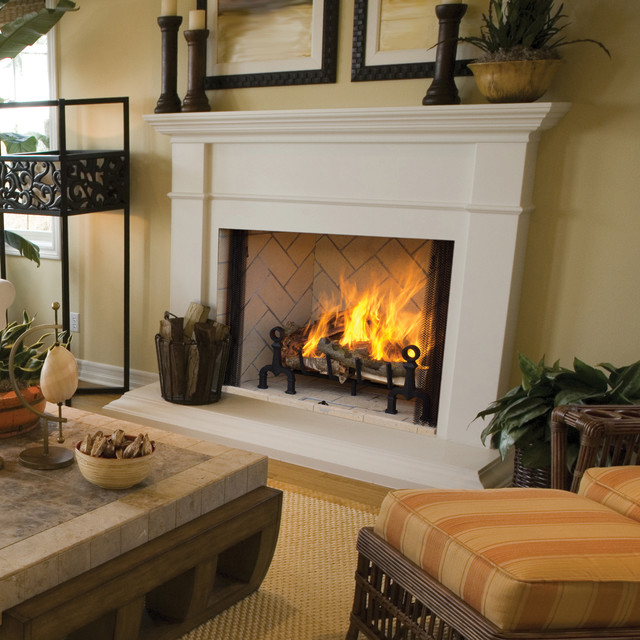 Plantation - Wood Burning Fireplace Collection by Astria - Traditional -  Living Room - Orange County - by Astria Fireplaces | Houzz