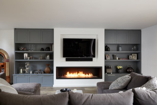 75 Beautiful Living Room with a Chimney Breast Ideas and Designs