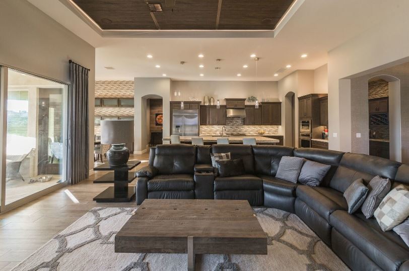 This is an example of a contemporary living room in Phoenix.