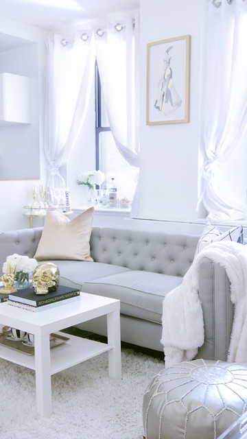 Glam Living Room On A Budget Shabby