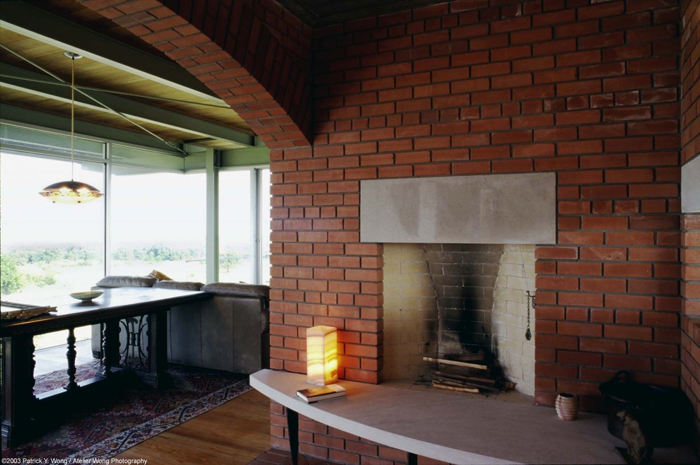 Glass Ranch House Contemporary Living Room Austin by Jay