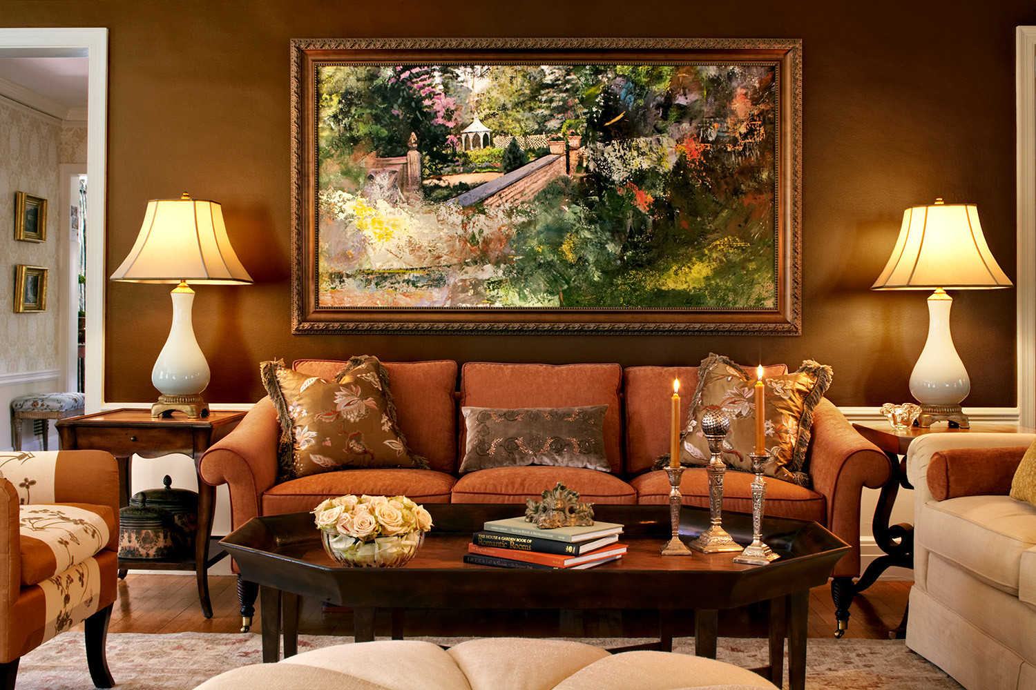 Orange And Brown Living Room Ideas - Orange Brown Decor