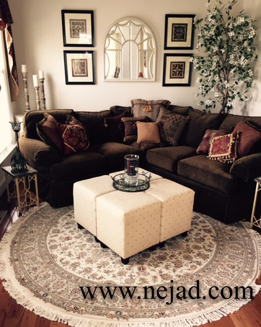 Gorgeous Round Handmade Persian Oriental Rugs - Traditional - Living Room -  Philadelphia - by Nejad Rugs | Houzz IE