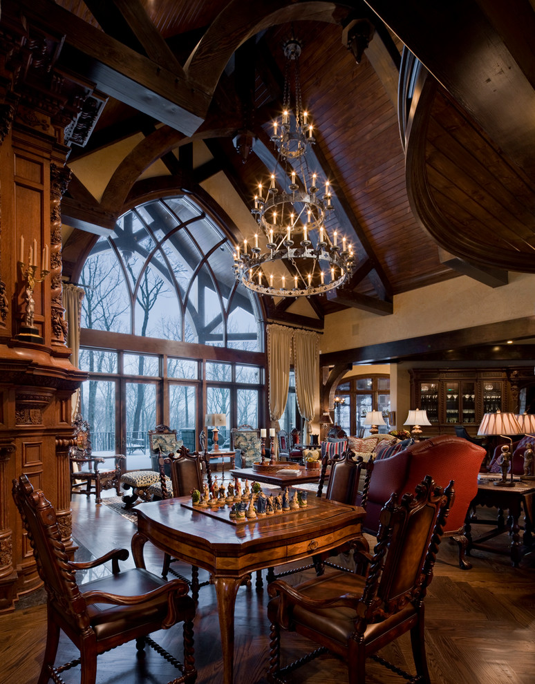 Gothic Castle in the Blue Ridge Mountains - Traditional - Living Room ...