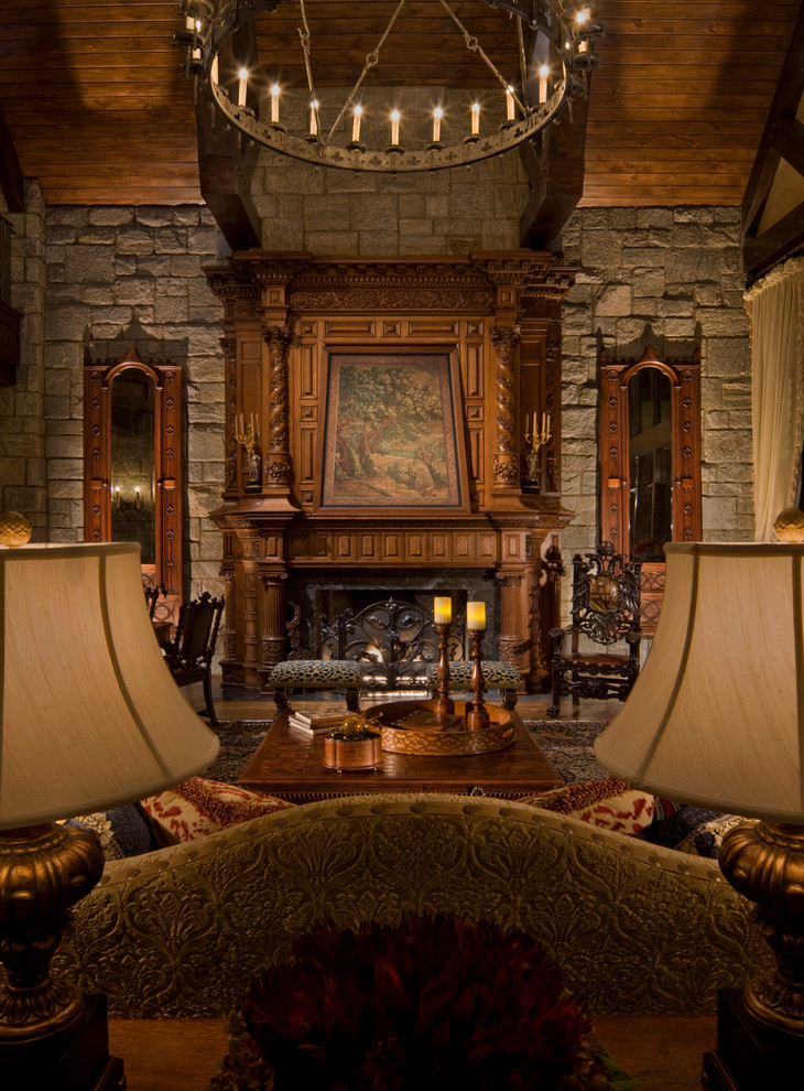 Gothic Castle in the Blue Ridge Mountains - Traditional - Living Room ...