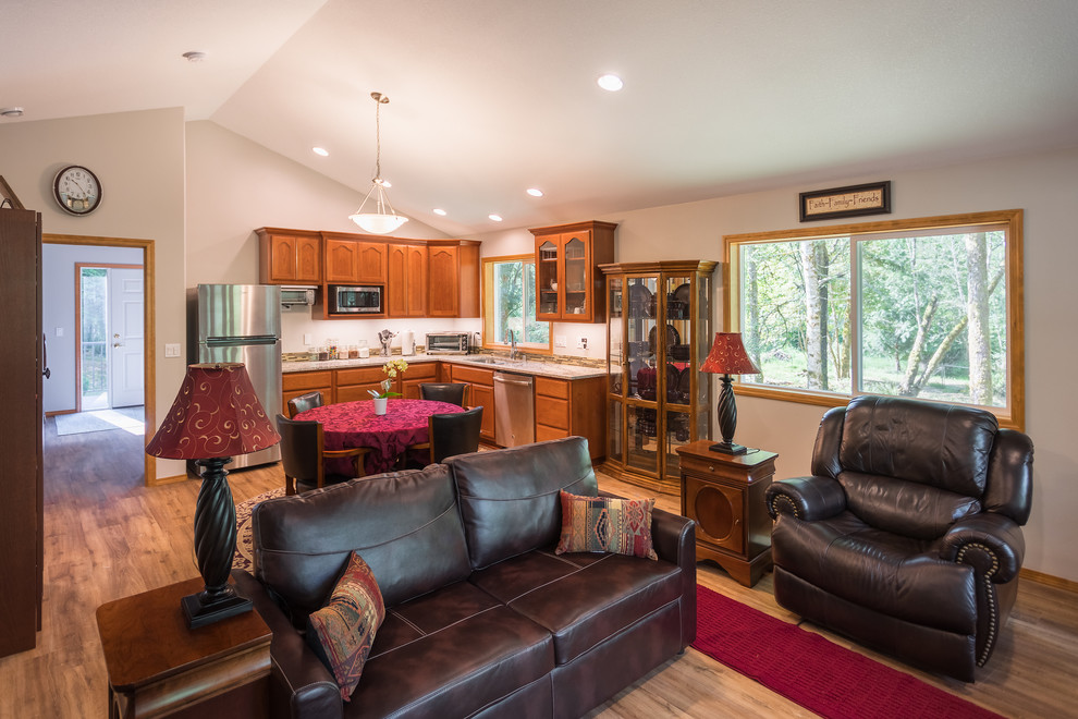 Granny Apartment Addition Traditional Living Room Portland by