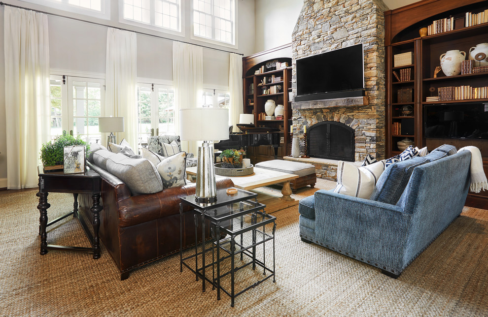 Great Room - Traditional - Living Room - Nashville - by Huseby Homes ...