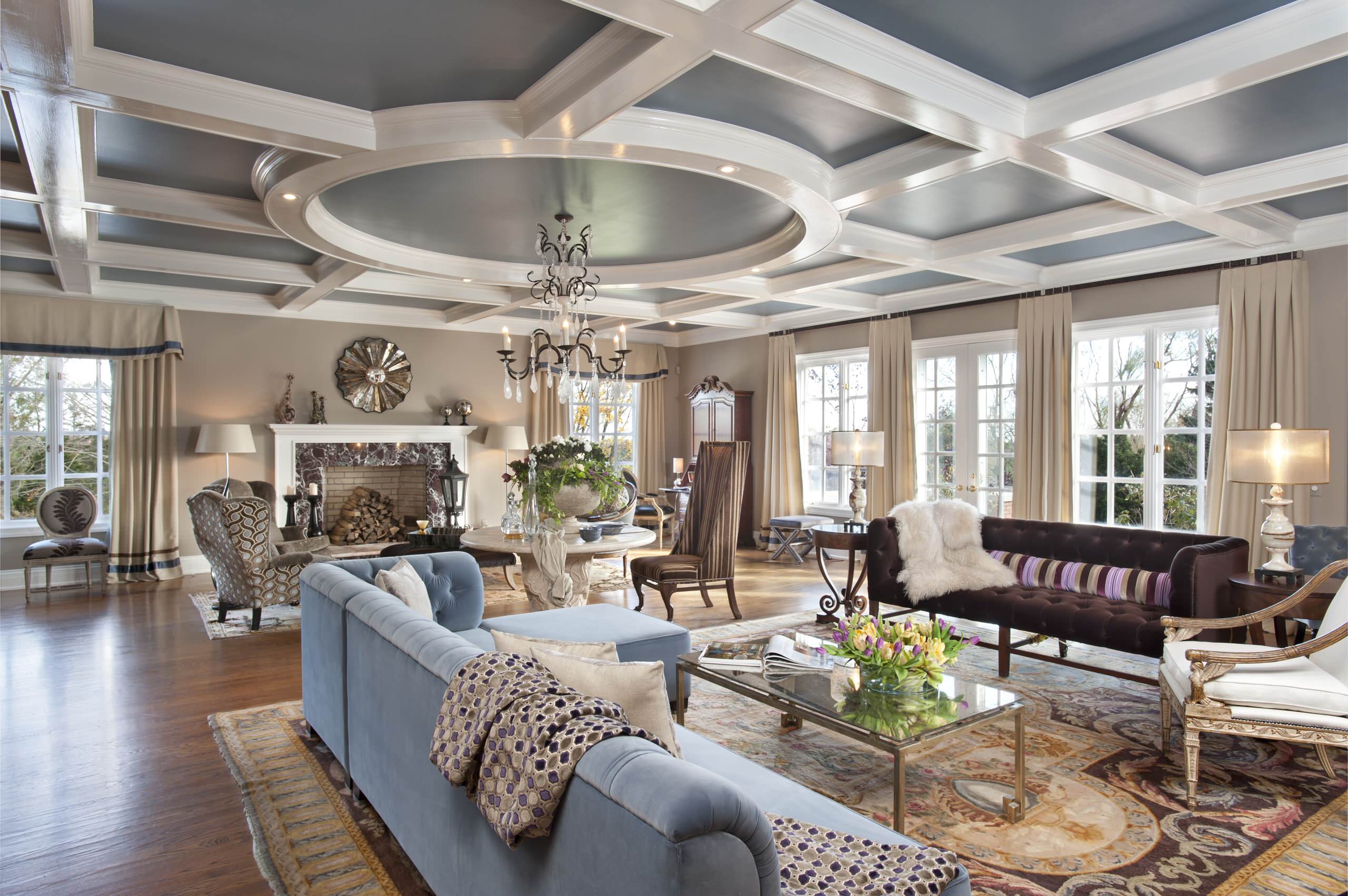Living room with 2 seating areas new arrivals