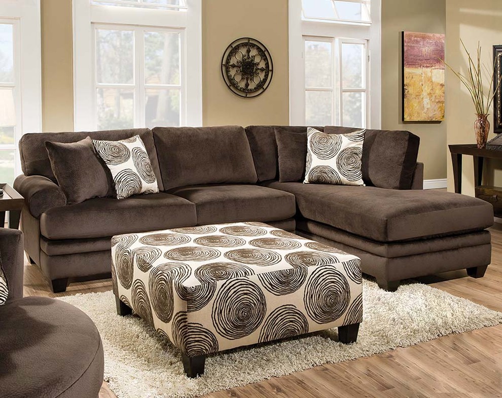 Groovy Chocolate Two Piece Sectional Sofa Traditional Living Room Columbus By American Freight Furniture Mattress Appliance Houzz Groovy Chocolate Two Piece Sectional, American Freight Sofa Sleeper