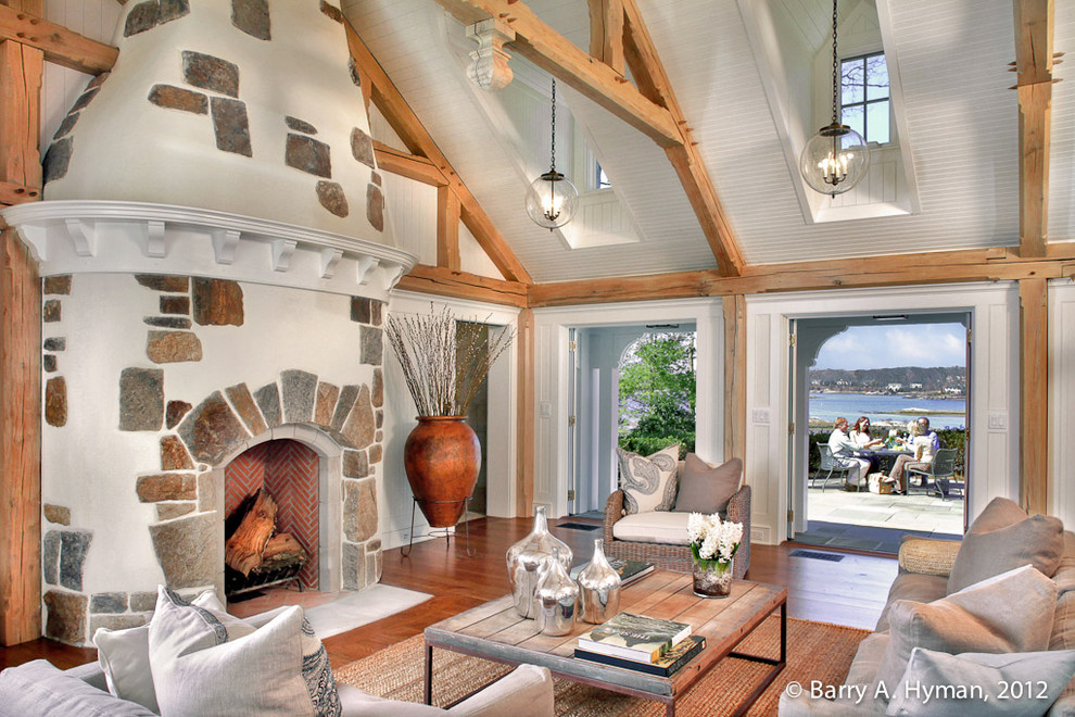 Guest Cottage Interior - Traditional - Living Room - New York - by Sean ...