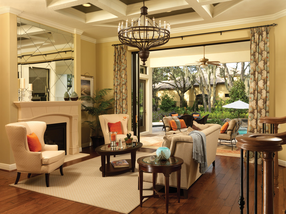 Inspiration for a timeless living room remodel in Tampa