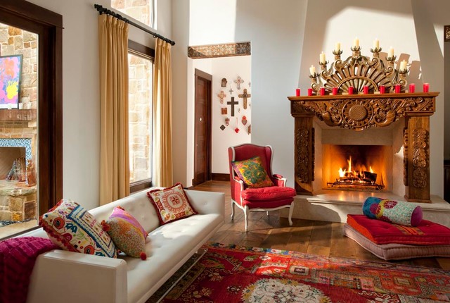 Hacienda Chic Residence American Southwest Living Room San Diego By Astleford Interiors Inc Houzz