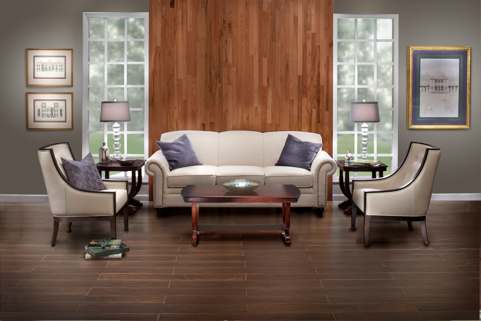 Hampton Hickory Laminate Transitional Living Room Atlanta by