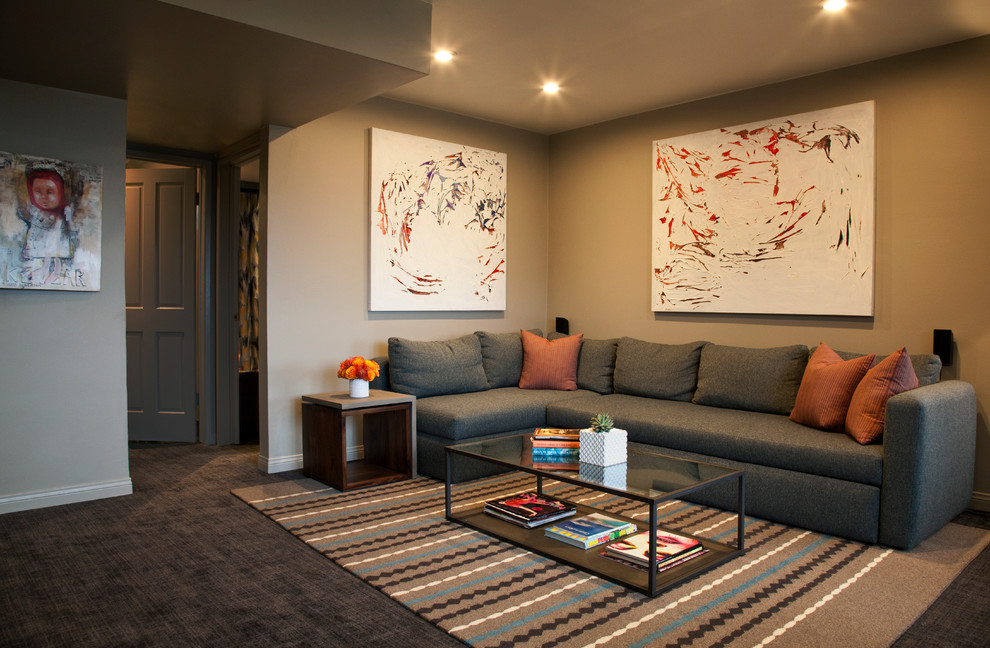 Hancock Apartment West Hollywood, CA Contemporary Living Room