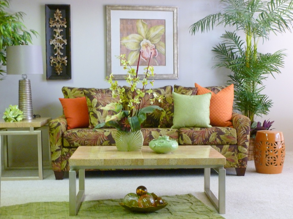 Hand Selected Furniture Tropical Living Room Hawaii by The Mind