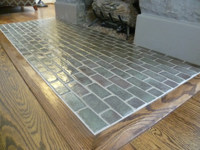 Handmade Tile Hearth Traditional, How To Tile A Hearth Uk