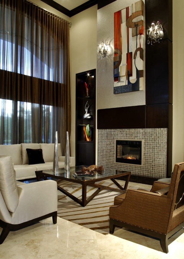 Hargrove Residence Contemporary Living Room Miami by Elements