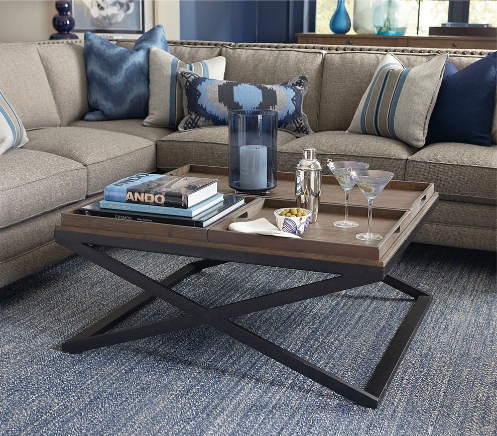 Harlan LShaped Sectional Living Room Nashville by Bassett Design