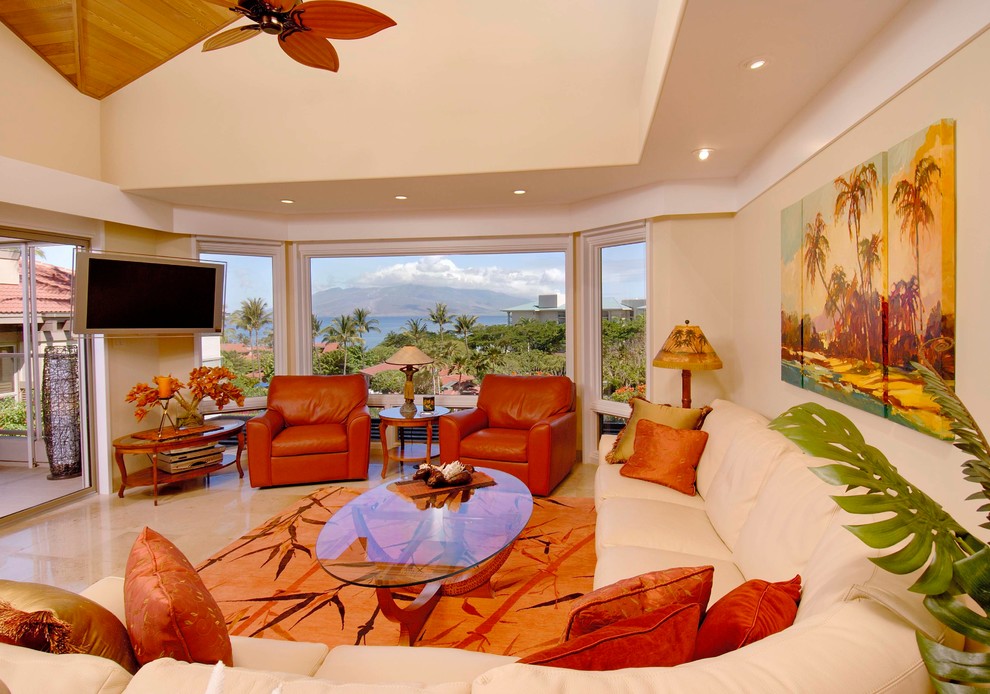 hawaiian teal living room ideas