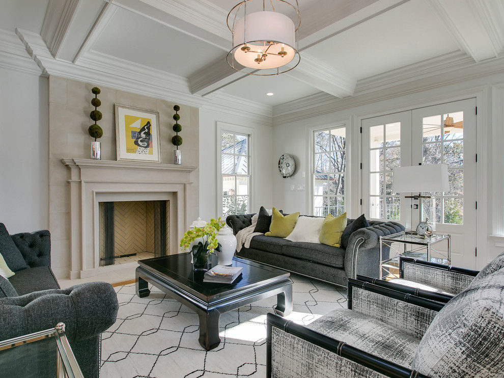 Hayes Barton 1 - Transitional - Living Room - Raleigh - by DJF Builders ...