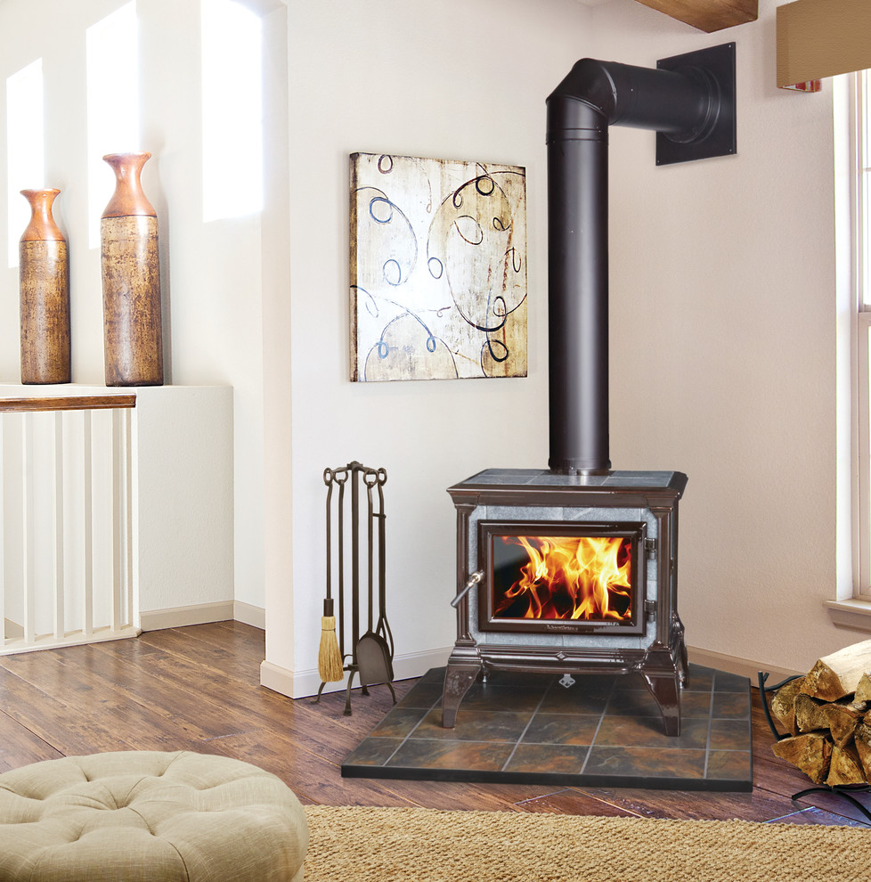 Hearthstone Castleton Soapstone Wood Stove Traditional Living Room