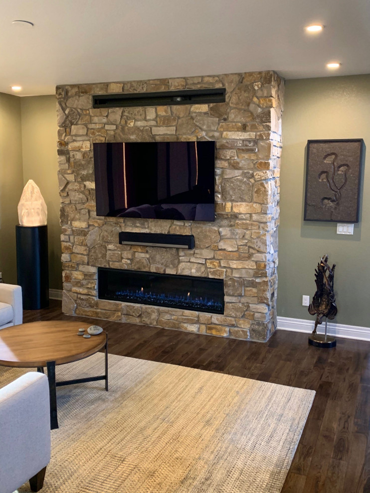 Heat&Glo Mezzo 60 with Passive Heat Kit Contemporary Living Room