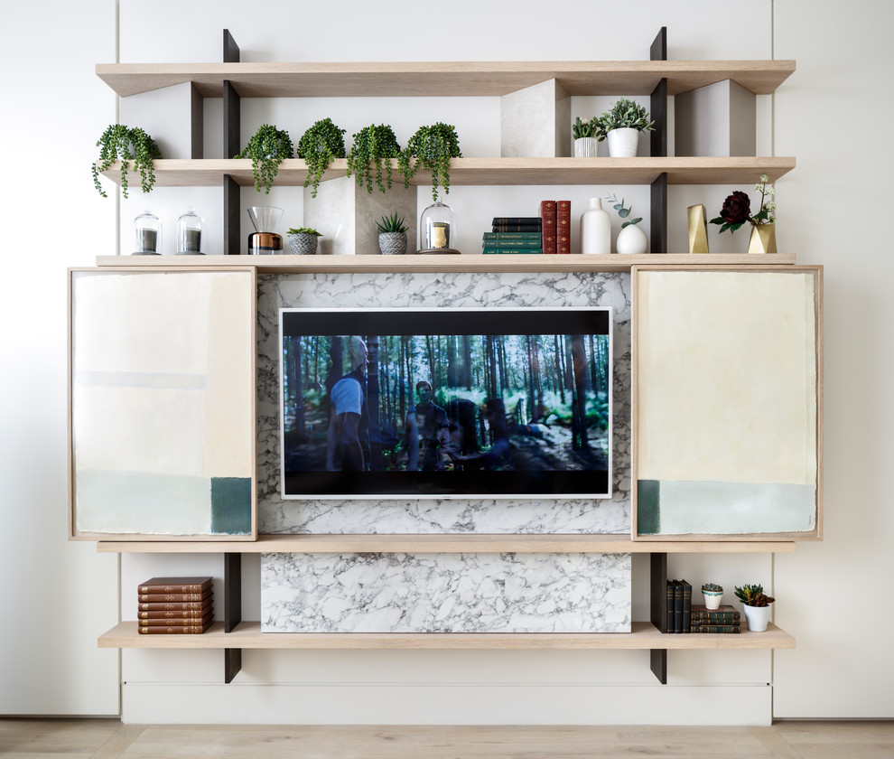 Living room - transitional living room idea in London