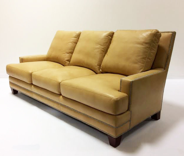 Henredon Leather Sectional Sofa Baci Living Room