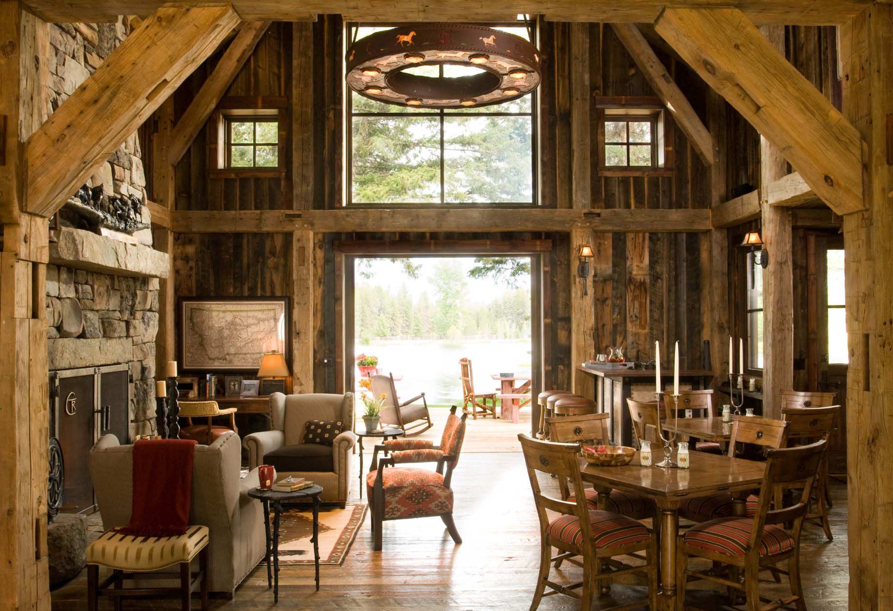 Cabin Decor Rustic, Mountain Home Gift, Cabin Mantel, Barn Style