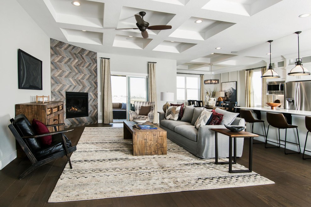 Inspiration for a modern living room in Jacksonville.