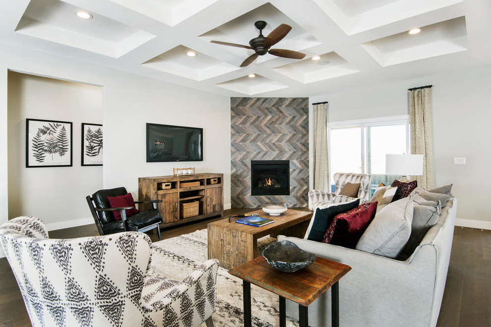 Design ideas for a modern living room in Jacksonville.