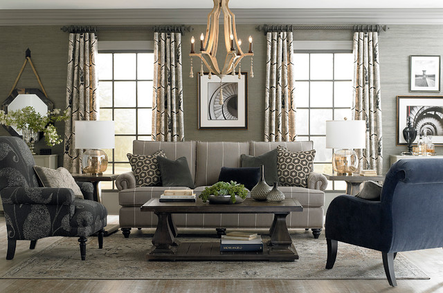 HGTV Home Custom Upholstery Medium Sofa by Bassett Furniture - Contemporary  - Living Room - Other - by Bassett Furniture | Houzz