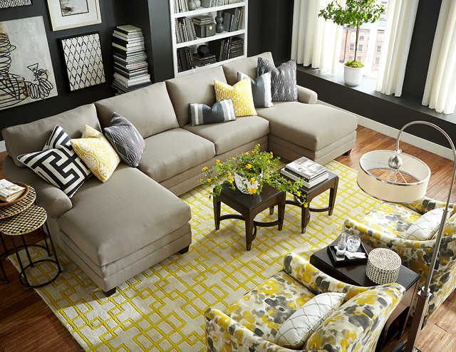 Hgtv Home Design Studio Double Chaise Sectional By Bassett Furniture Contemporary Living Room Other Houzz Ie - Hgtv Home Decorating Ideas Hgtv Home Design Studio Double Chaise Sectional By Bassett Furniture Contemporary Living Room Other Houzz Ie - Hgtv Home Decorating Ideas