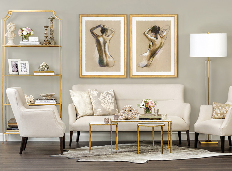 High Fashion Home Fall 2014 Transitional Living Room Houston by