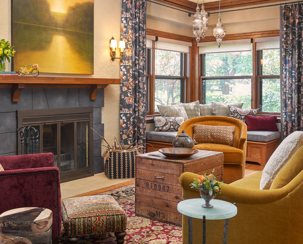 Hillcrest Arts and Crafts Living Room Craftsman Living Room