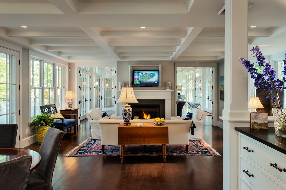 Hills Beach Cottage Beach Style Living Room Portland Maine by