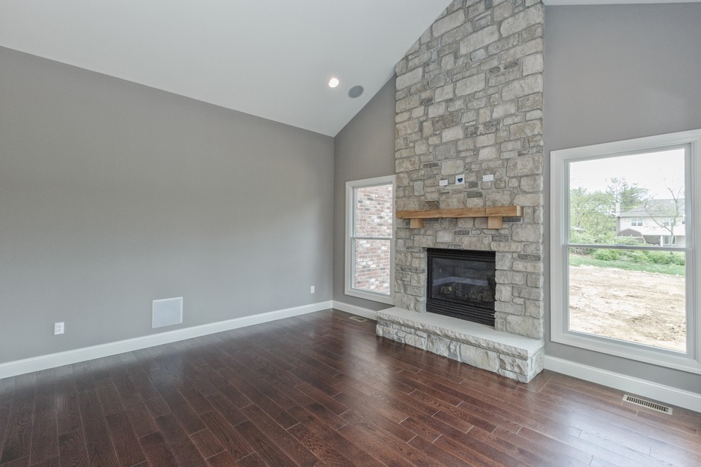 Hilltop Craftsman Living Room St Louis by Whalen Custom Homes