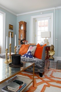 Classic living room in Boston.