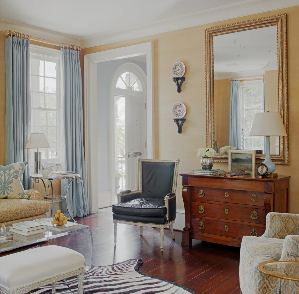 Historic Savannah Residence Transitional Living Room Atlanta by Hansen Architects, P.C