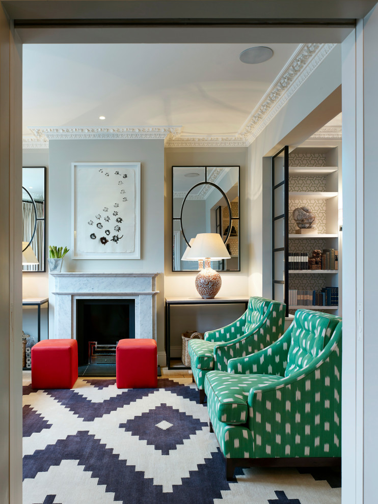 This is an example of a traditional living room in London.