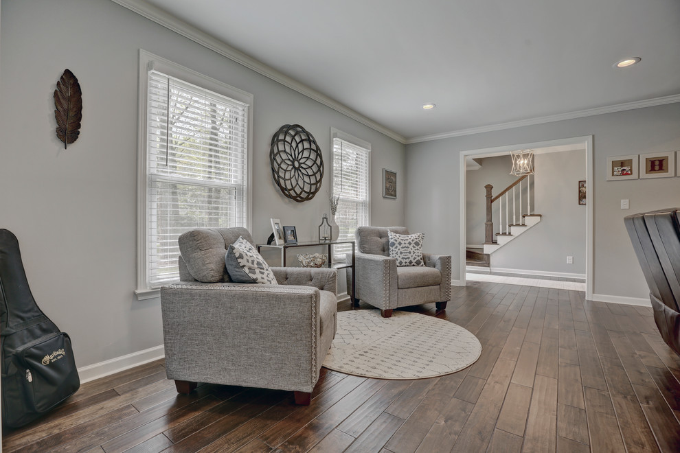 Hollyberry Lane Transitional Living Room Atlanta by KMH Designs