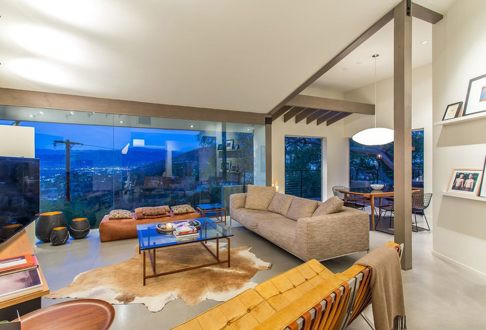 hollywood hills N house Contemporary Living Room Los Angeles by