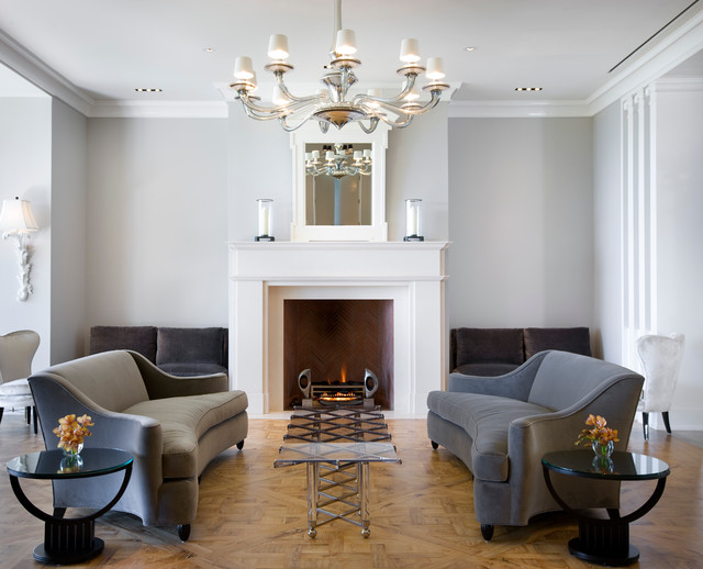 Hollywood Regency, Montecito - Mid-Century - Wohnbereich - Santa