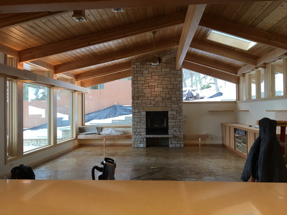 Living room - craftsman living room idea in Minneapolis