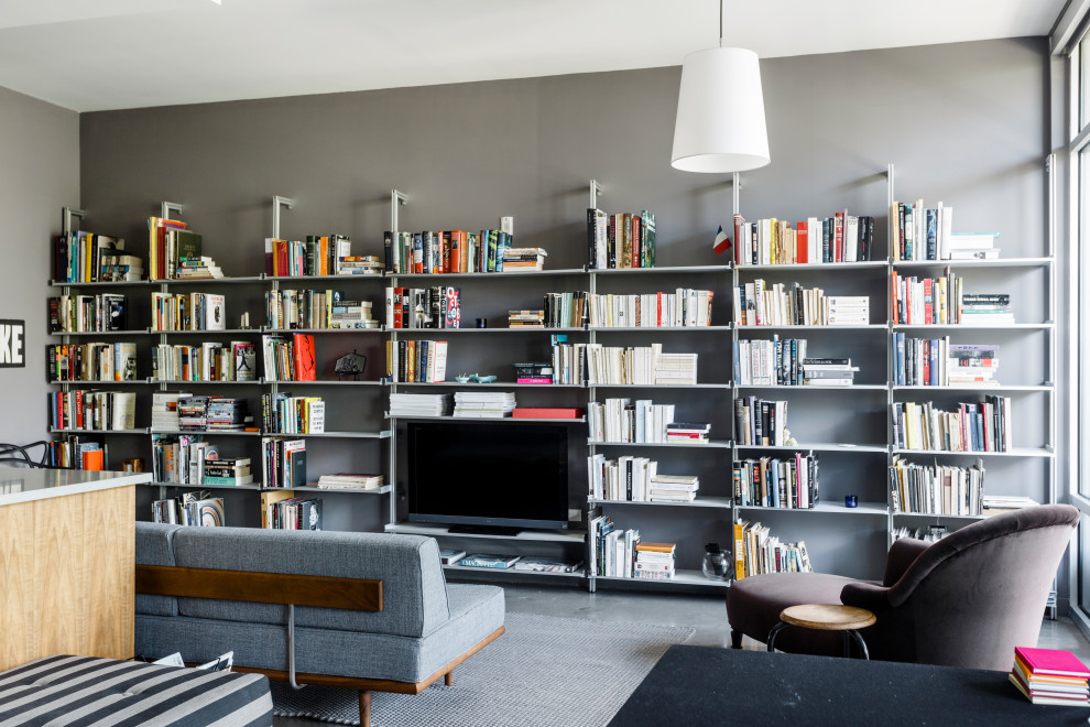 Home Bookshelves Contemporary Living Room Los Angeles by Modern