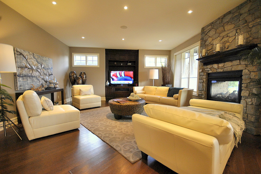 This is an example of a modern living room in Edmonton.